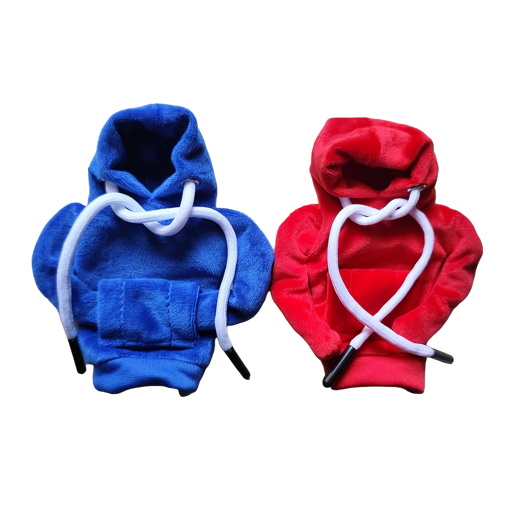 E-shop Set mit 2 Kapuzenpullovern für Auto-Schaltknaufen, inklusive Schaltknaufabdeckung, entwickelt für Motors. Diese Mini-Kapuzenpullover sind