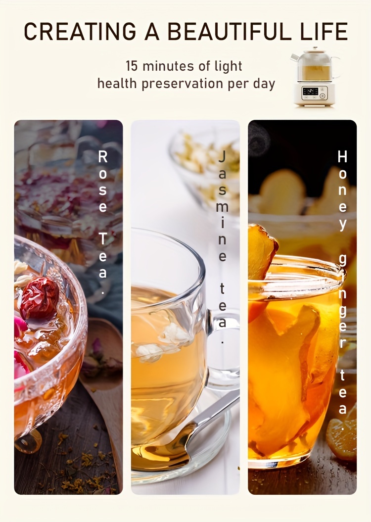 teapot for household use health preserving multifunctional   office small flower tea boiling kettle Product details 1