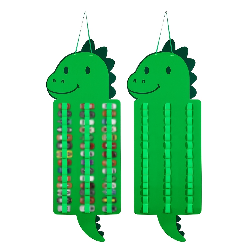 Image of 1pc Dinosaur-shaped Hanging Toy Car Organizer Ideal For Storing And Displaying Small Toy Cars