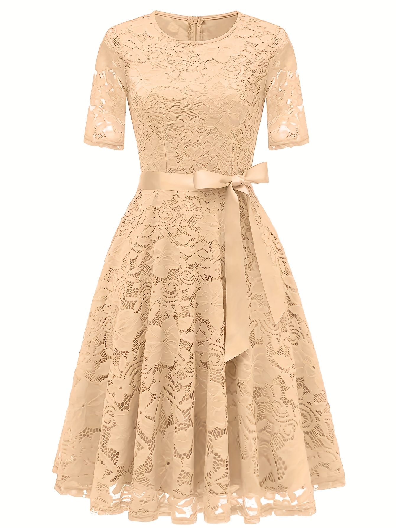 summer dress featuring lace a fitted silhouette - Temu Czech Republic