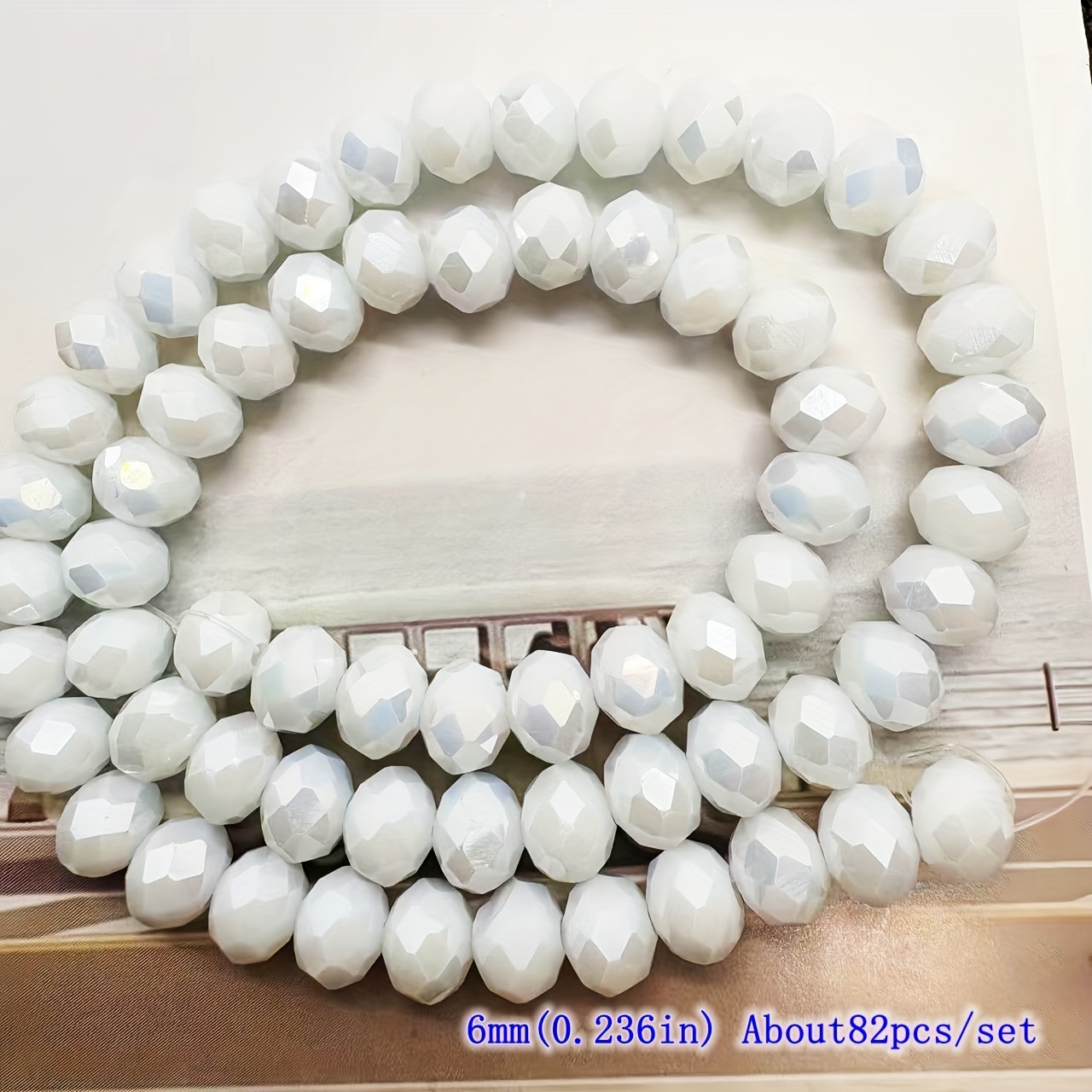 TEMU Recubrimiento Aurora Boreal | Cuentas de Cristal Artificial Multifacético AB de Porcelana (110/82/62 piezas Opcional) 4/6/8mm | Accesorios para