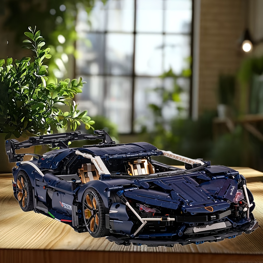 

4267pcs Of Stylish Starry Luxury Sports Car , High Difficulty Diy Exquisite Home Collectible / Christmas Surprise Gift, Fun Birthday Present.