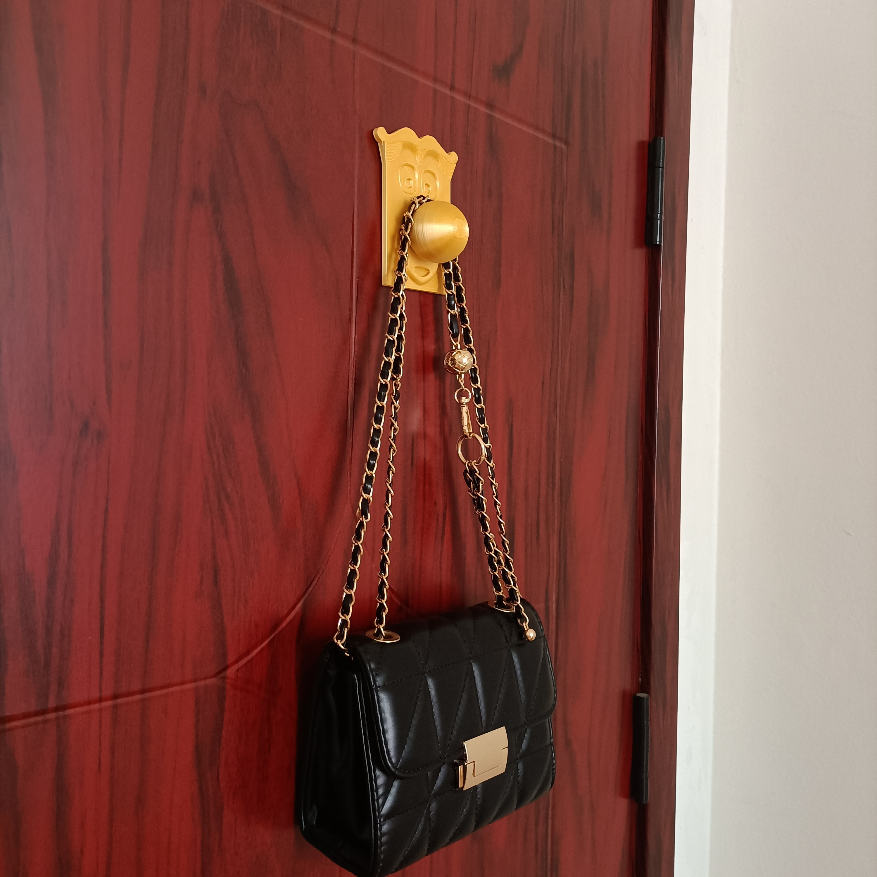 

1pc 3d Printed Fun & Trendy Hook - No-drill Wall Or Door Mount For Bags, Umbrellas & More - Perfect Home Decor Accessory