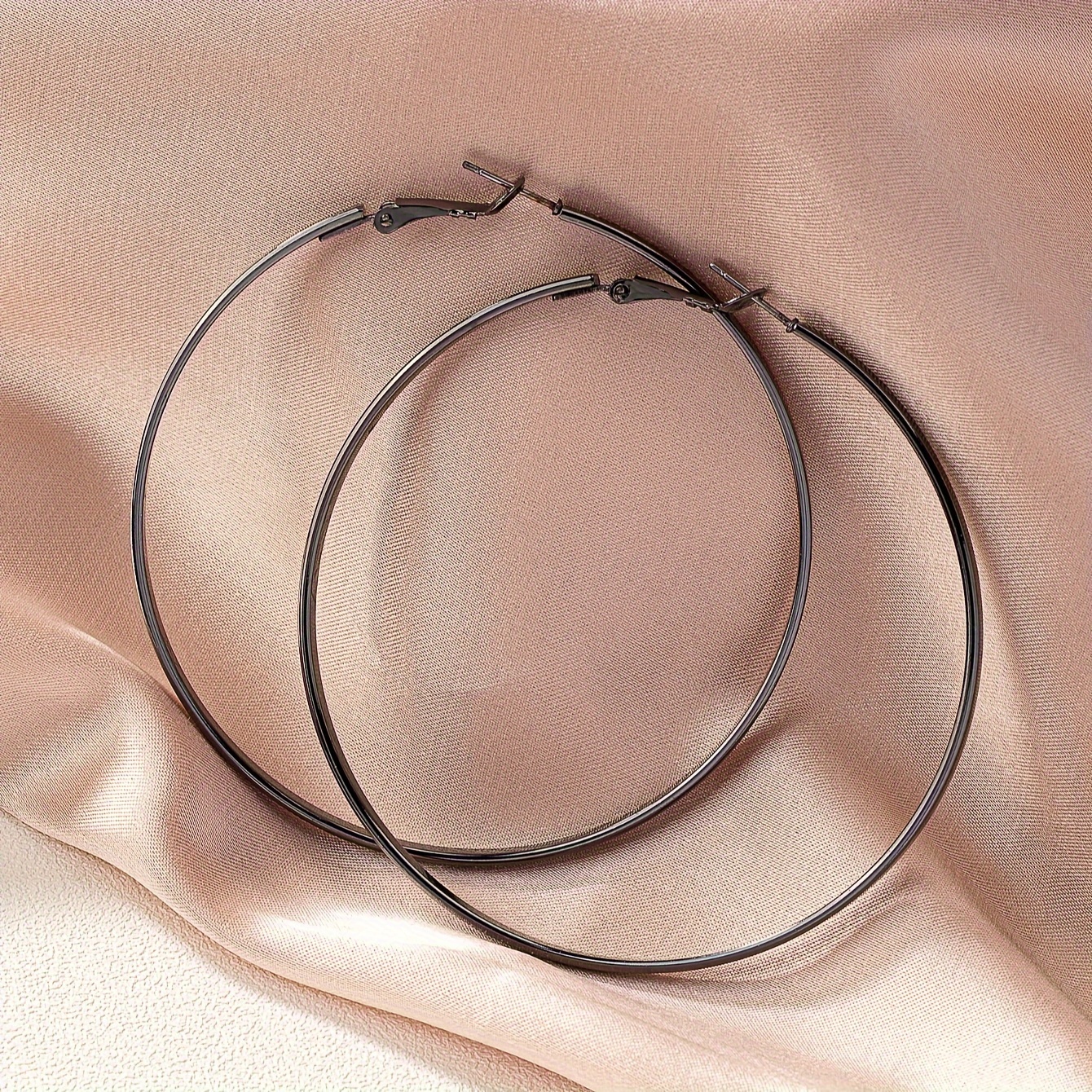 Vintage Style Oversize Hoop Earrings, Statement Jewelry