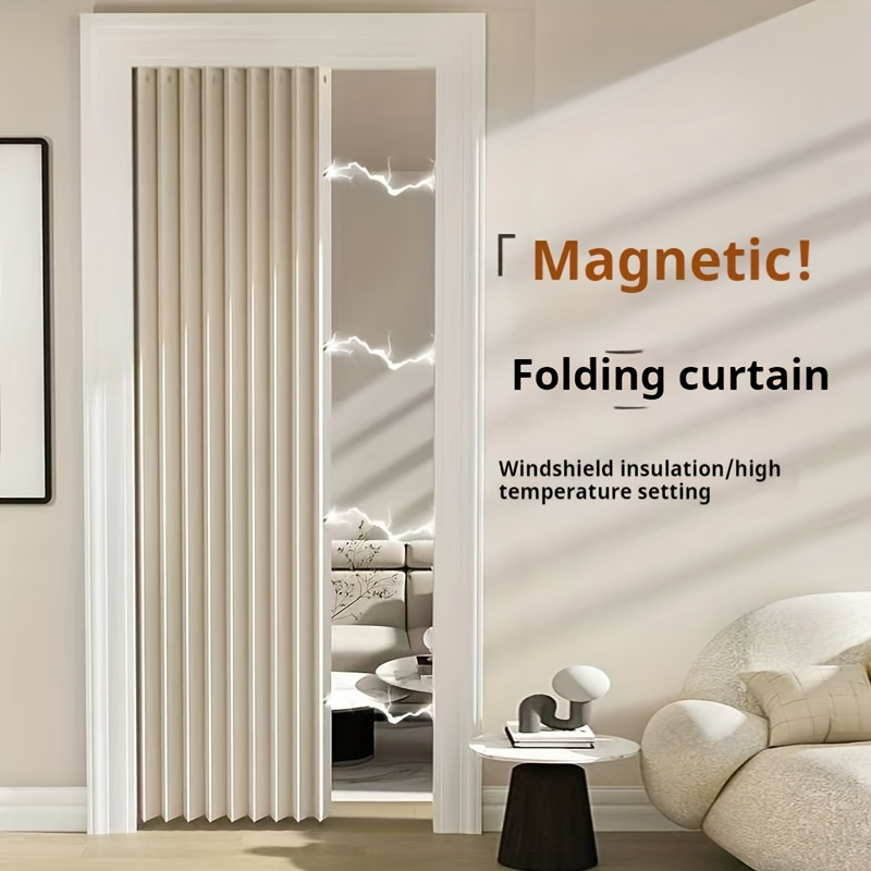 

Curtain With Rings For Folding Doors, Used For Dividing And Decorating Rooms.