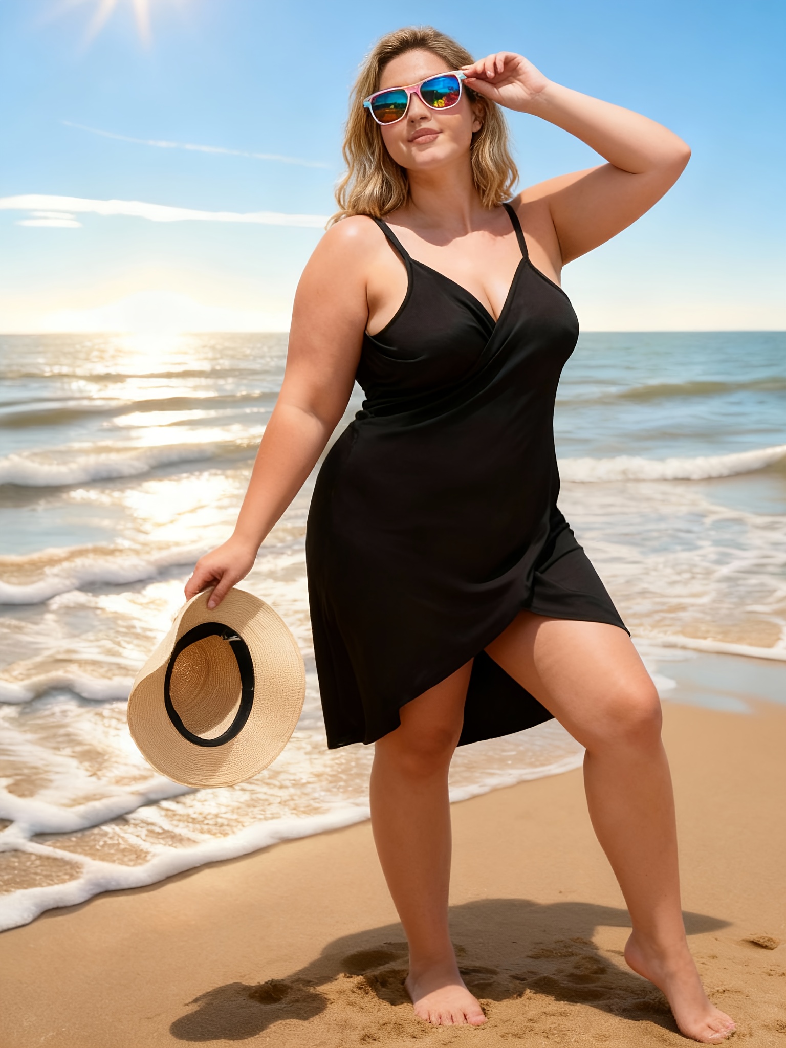 womens plus size cover beach vacation beach towel fashion - Temu Mauritius