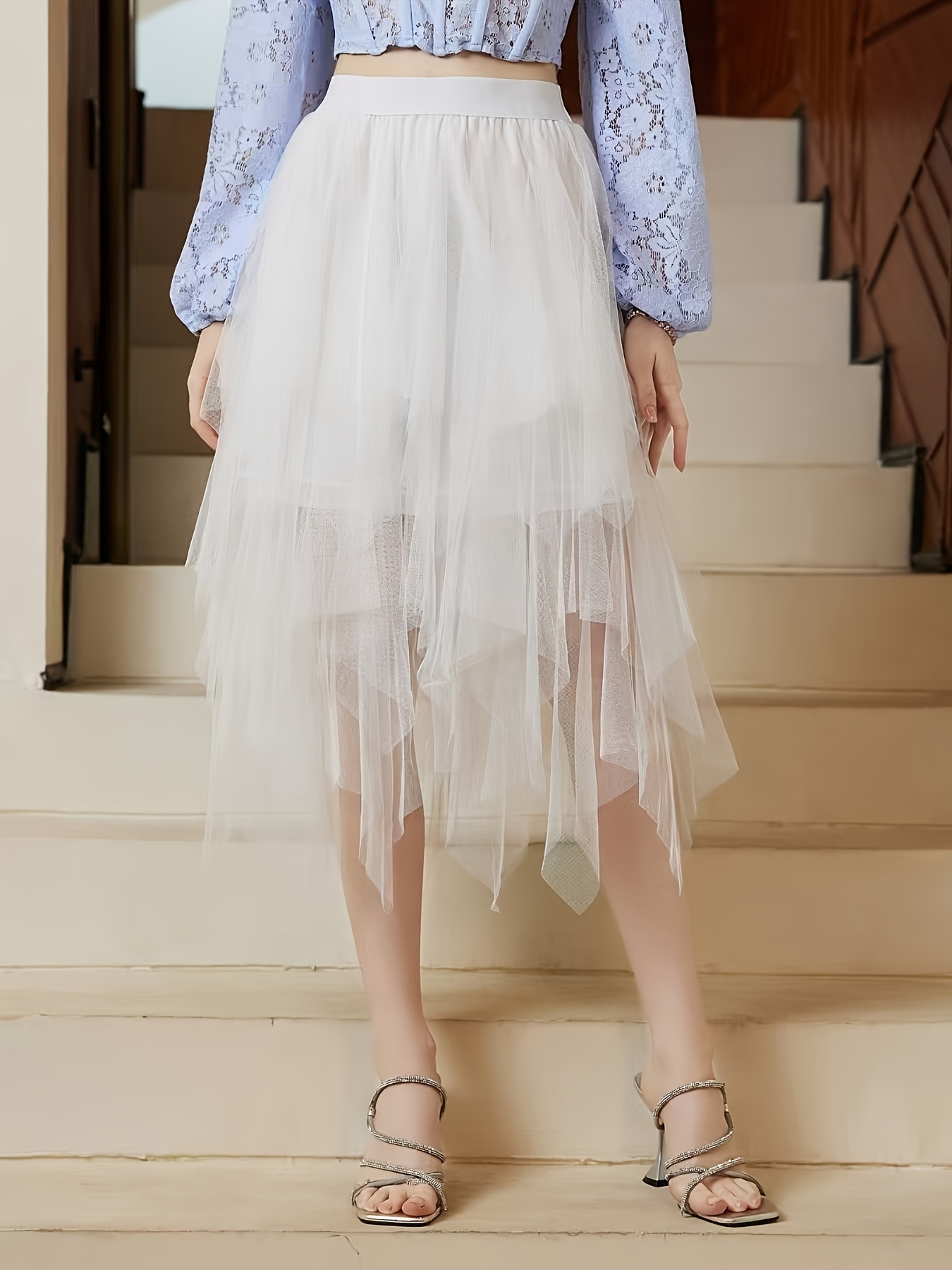 Formal Tulle Midi Full Skirt Averie Tulle Pleated Midi Skirt In