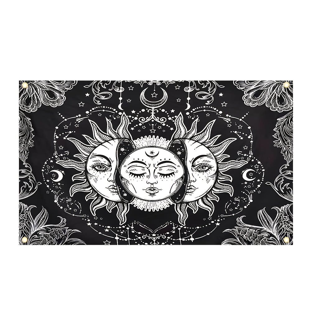 

1pc Psychedelic Tapestry, And Hanging, Polyester Flag, 2x3fts Or 3x5fts, With No Electricity Needed, For Home, Dorm, Bedroom, Living Room Decor