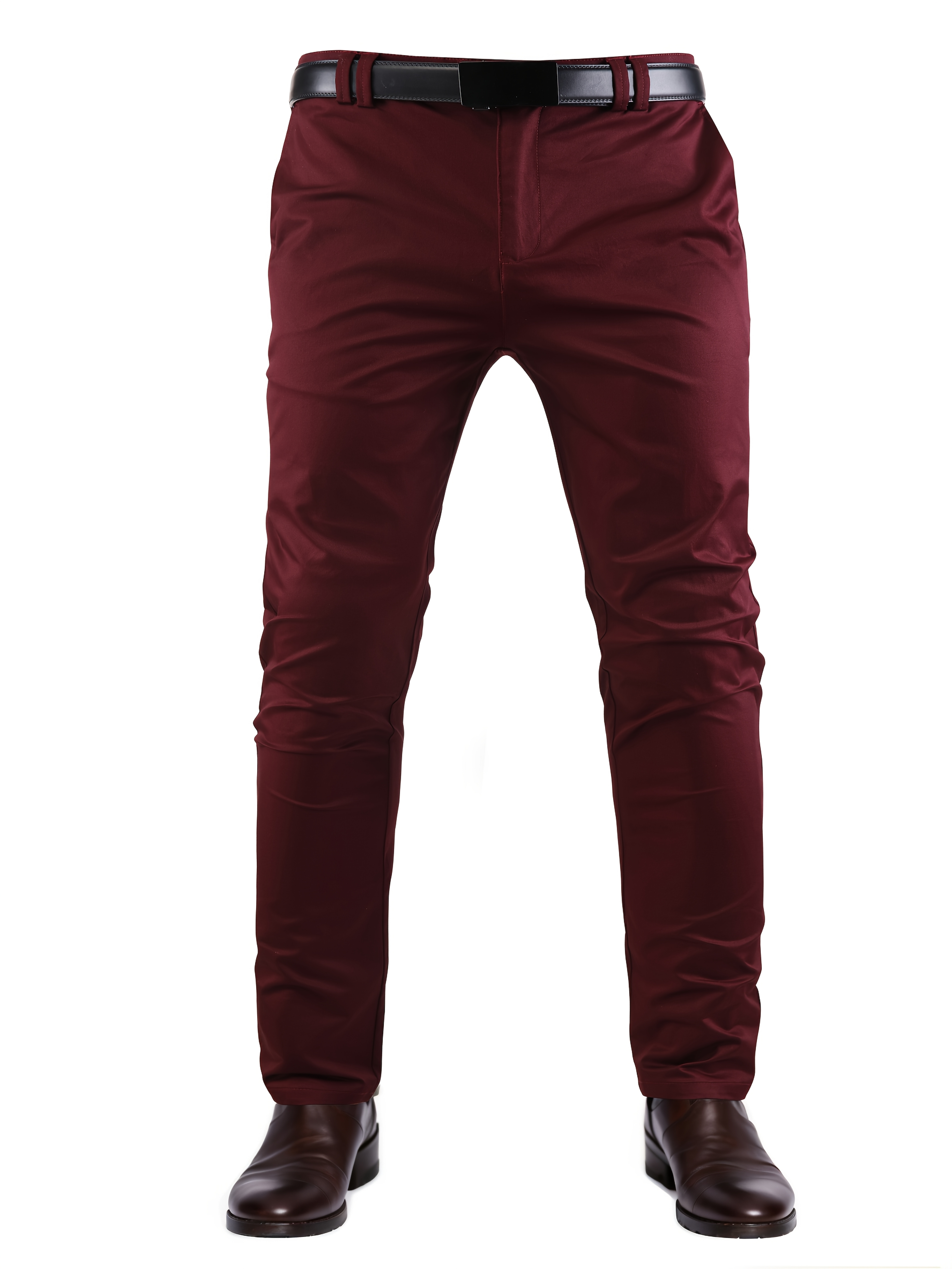extra long fit mens dress pants double button design - Temu Saudi Arabia