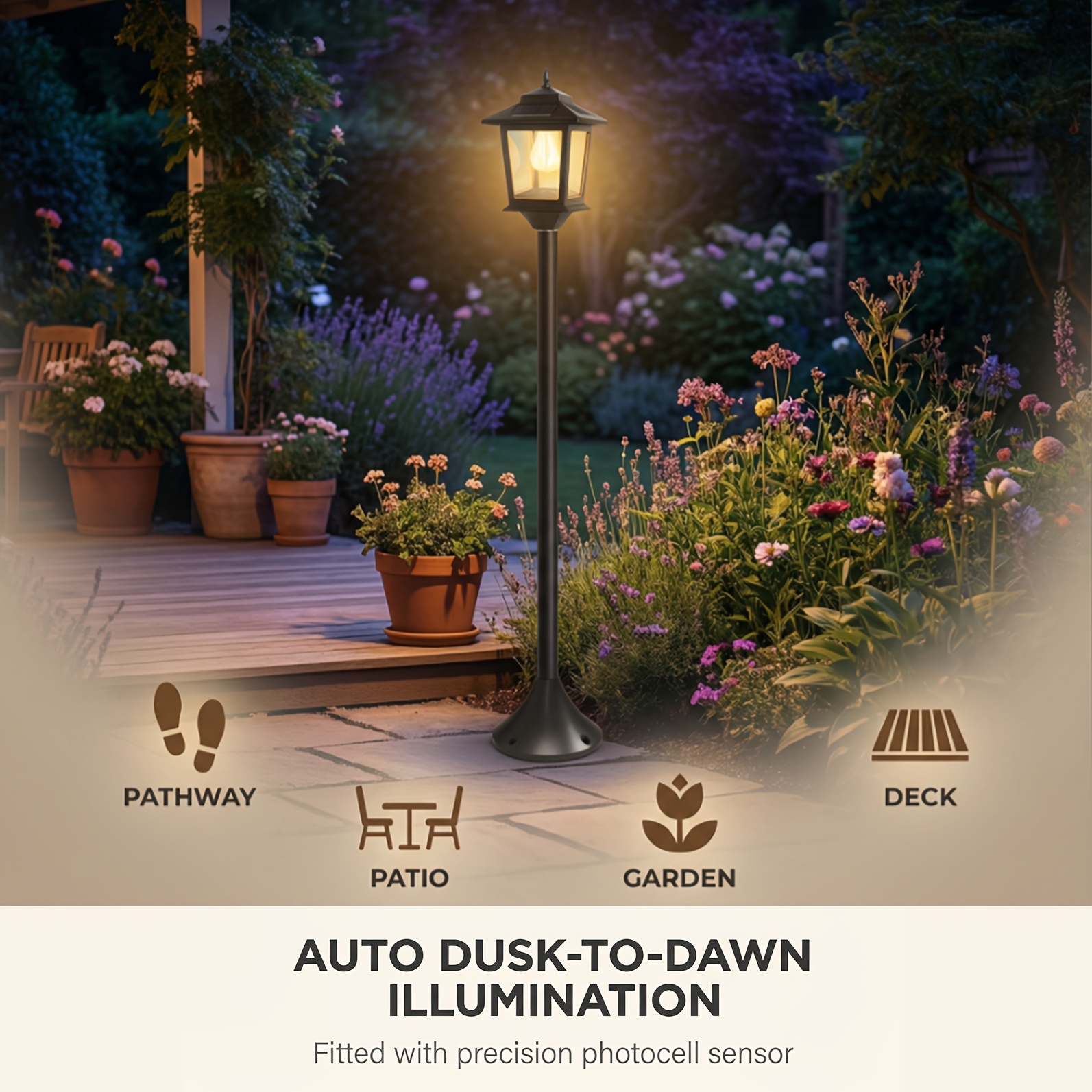 2 pack 63 inch solar lamp post lights outdoor solar powered