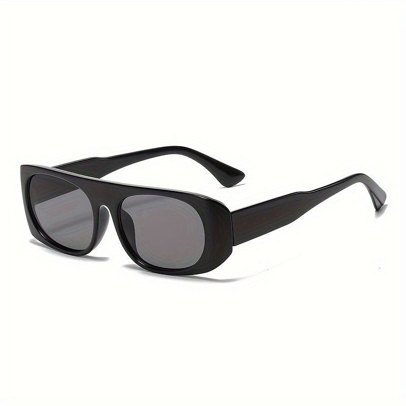 Punk Hippie Y2k Retro Sexy Flat Top Small Oval Sunglasses For Men