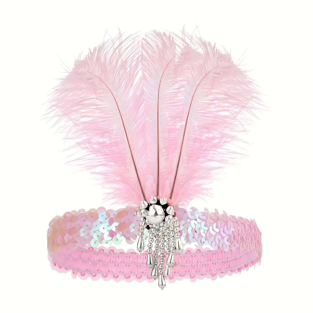 Image of 1pc 1920s Masquerade Concert Party Vintage Headpiece, Suitable For Photography, Halloween Performances, Christmas Parties, Vintage Elegant Women's Headwear