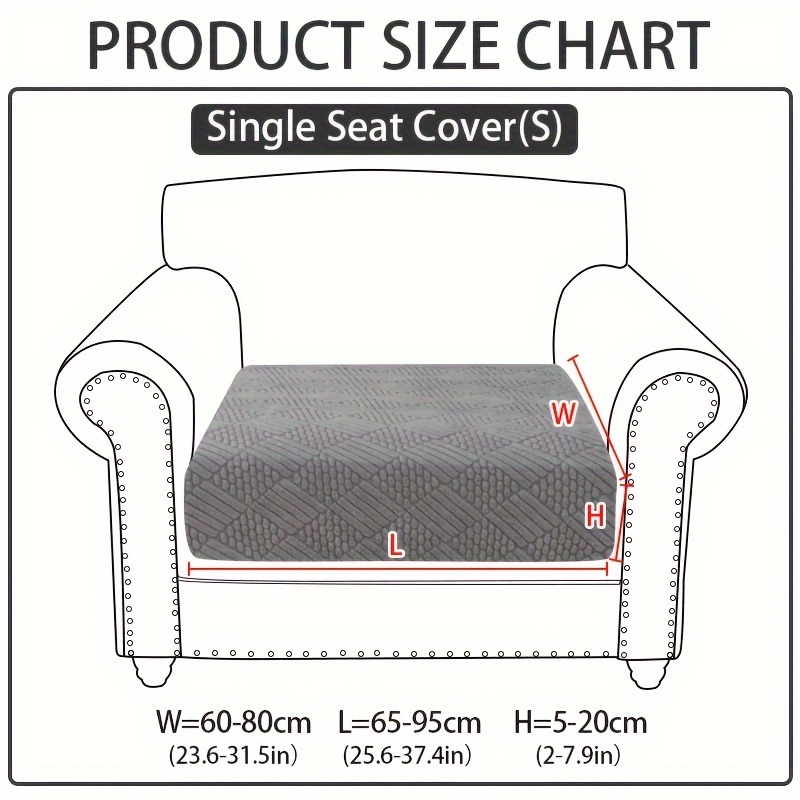 E-shop 1 Stück Universal Elastischer Sofabezug, Rutschfester Sofakissenbezug, Einfach Modern, Heimdekoration Sofaschutzbezug, Maschinenwaschbar