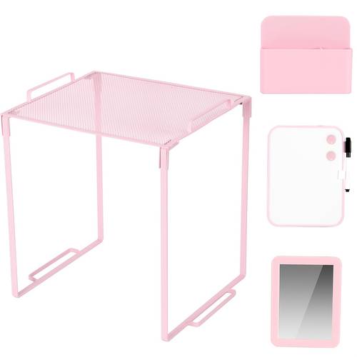 pink locker accessory kit for girls a locker with storage whiteboard storage basket hooks magnets 4pcs locker organizer boxes and work decor suitable for school lockers work lockers gym lockers back to school essentials
