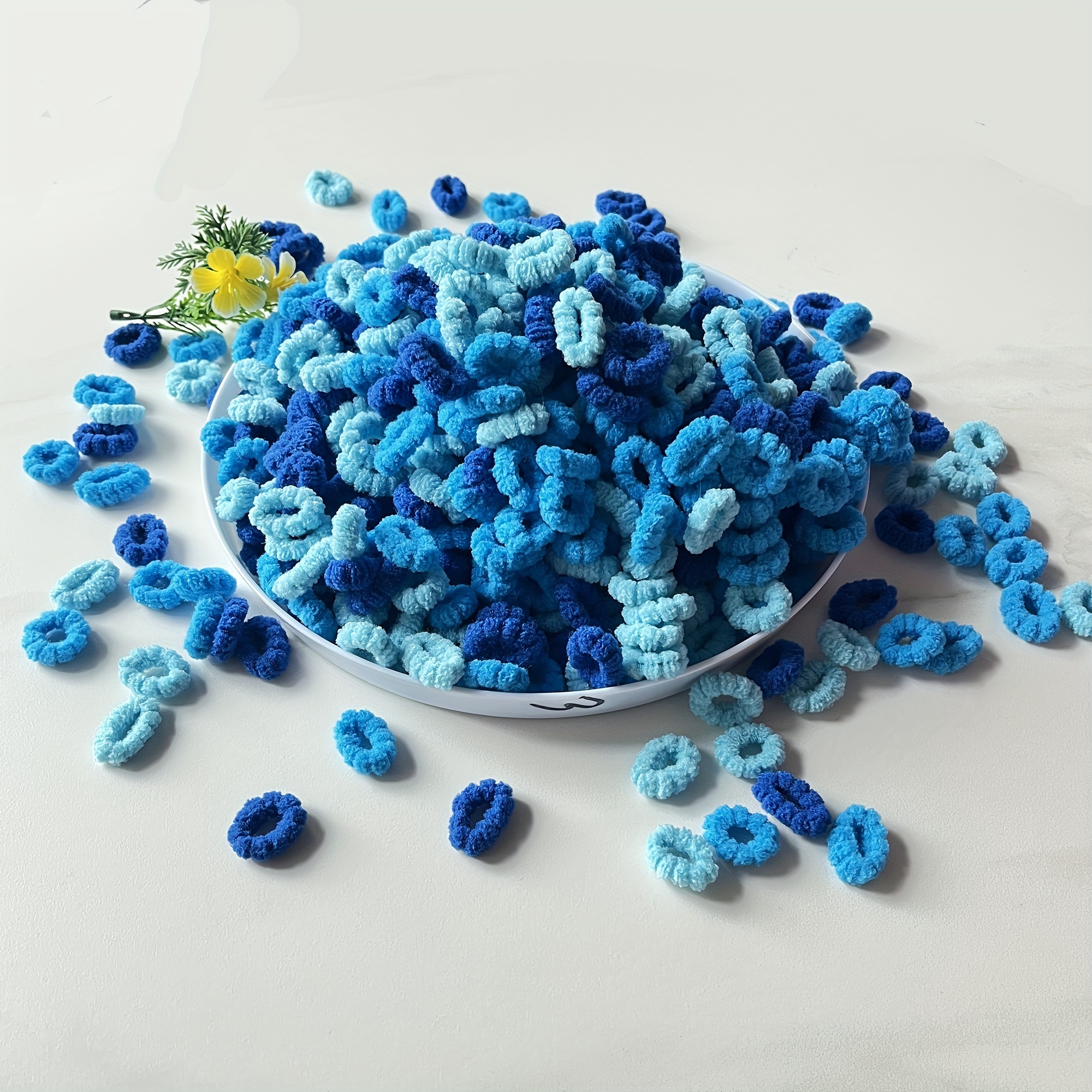 40/60pcs Colorful Jersey Hair Bands for - High Elasticity, No Damage, Braided Ponytail Holders, Hair Ties with Bow & Beaded Details - Perfect for Homecoming, Boho & Sweet Styles, Hair Accessories for