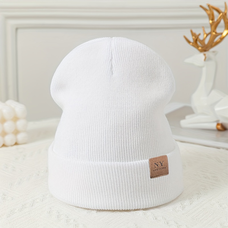 E-shop Teenager Herbst Winter Mütze Einfach Vielseitig Modische Strickmütze Warme Slouchy Beanie