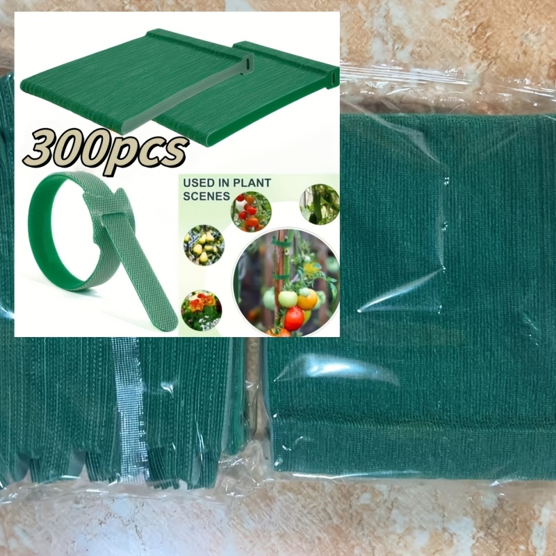 TEMU 300/200/100 Stück Wiederverwendbare 6-Zoll Garten Pflanzenbinder, Multifunktionale Gartenbinder, Verstellbare Garten Nylonbinder zur Pflanzen-