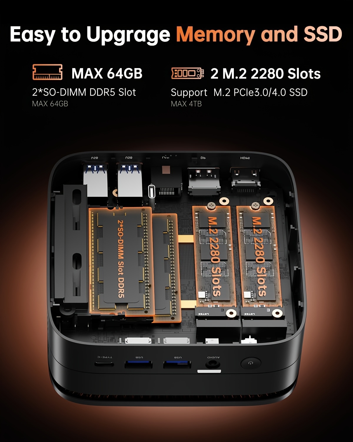 Mini Gaming PC, AMD Ryzen 7 6800H, 16GB DDR5 4800MHz, 512GB M.2 NVMe PCIe3.0x4 SSD Mini PC (8C/16T, tot 4.7GHz), 16MB L3 Smart Cache, Drievoudige 4K Weergave Mini Desktop Computers, Compact Werkstation,Klein Formaat,Draagbare Desktop,Hoogwaardige Constructie,Krachtige Mini PC,Ryzen 7 Gaming,Content