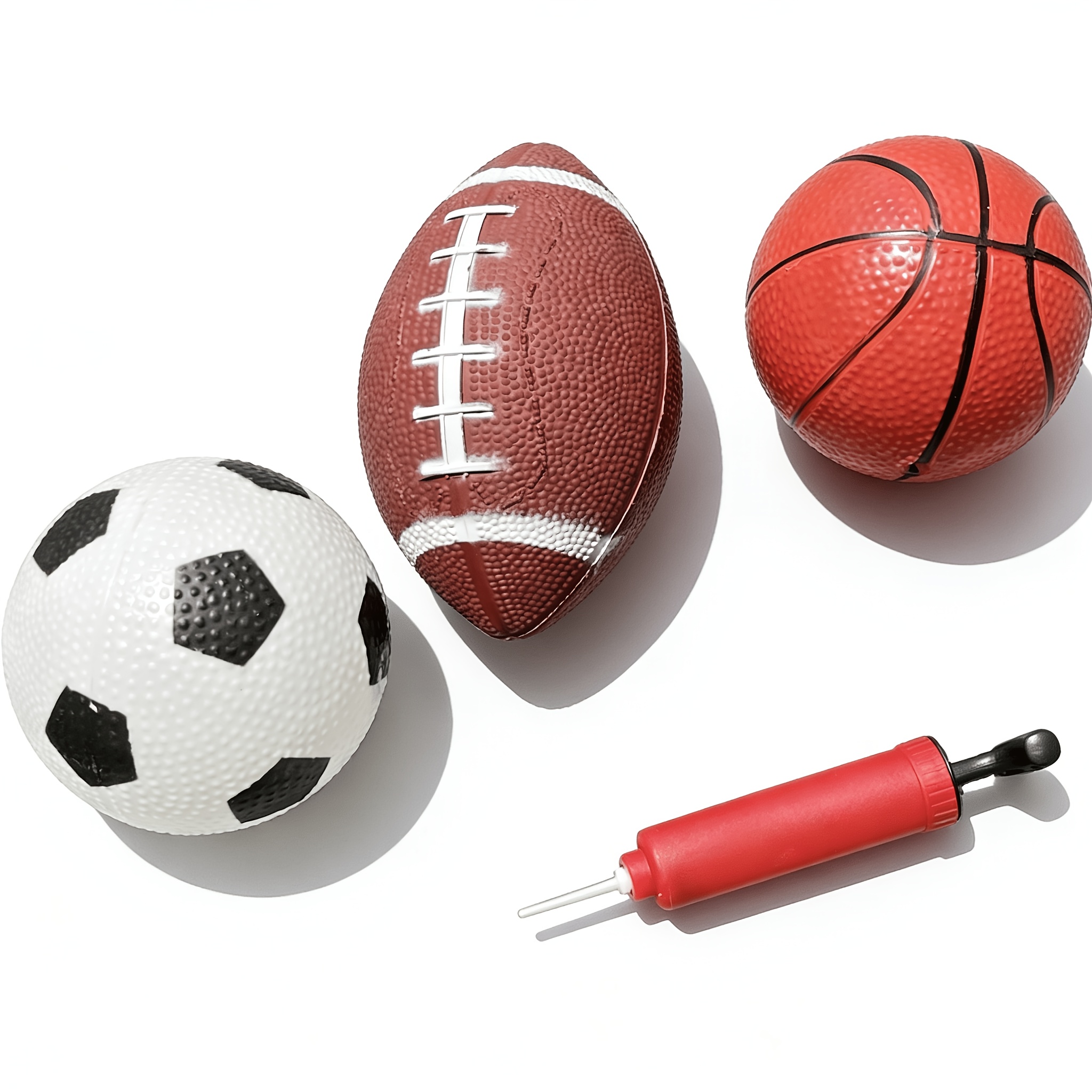 Image of 3 Kinds Of Ball Toy Ball Combination Set, Small Basketball, Football, , Suitable For Indoor And Outdoor Play, Sports And Leisure Games Sports Toys, Pet Toys