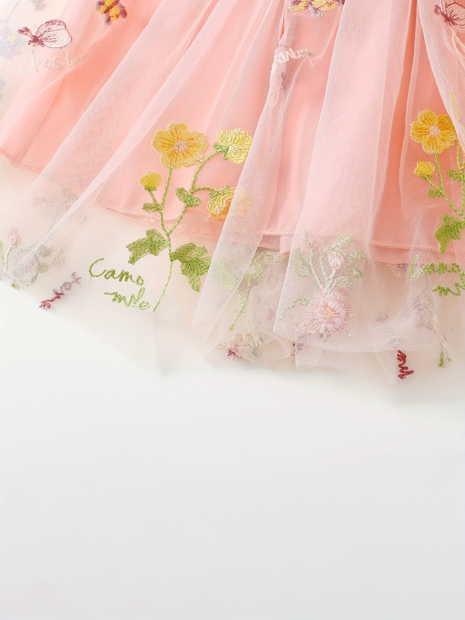 girls green princess dress floral - Temu
