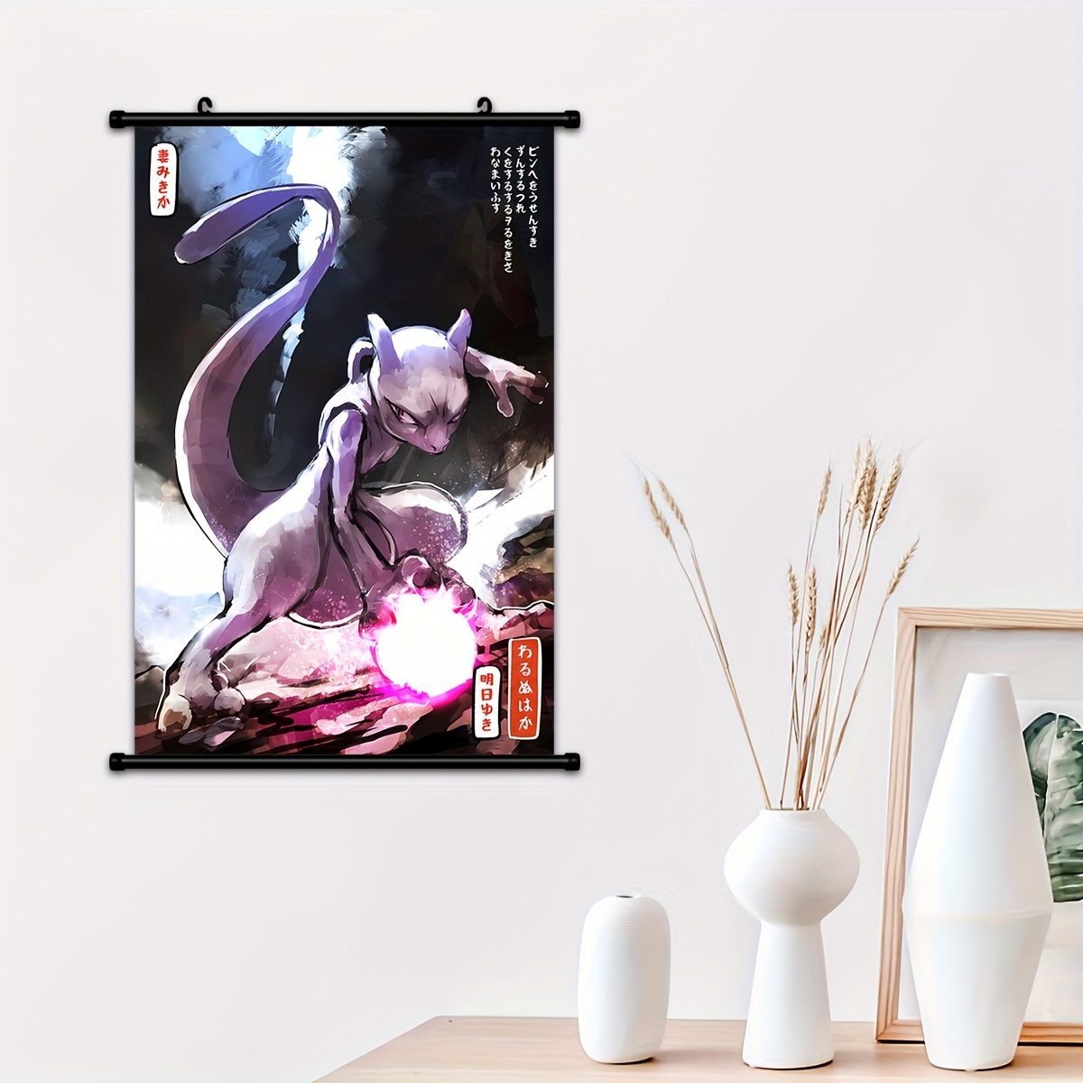 Anime Pokemon Peripherals Roles Pikachu Canvas Painting Eevee Mewtwo Poster  Wall Art Comic Kawaii Picture for
