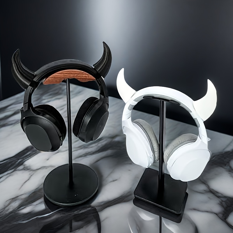 

3d Printed Detachable Devil Horns For Headphones, Creative Personalized Party Accessory, Abs Material, Fits , No Battery Required - Adhesive Strap Included, Costume Enhancement