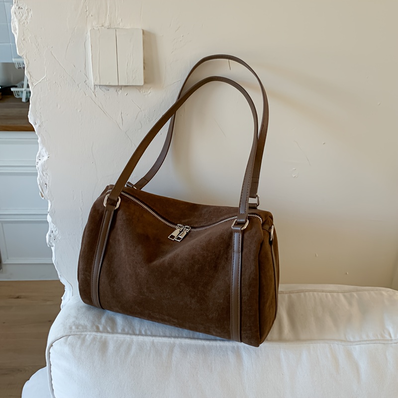 bolso tote retro visón mujer gran capacidad convertible en Temu