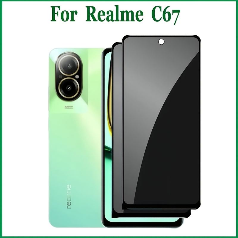 TEMU (2 pezzi) per Realme C67 4G Pellicola Antispy Privacy in Ceramica Morbida, Protezione Completa, Pellicola Anteriore