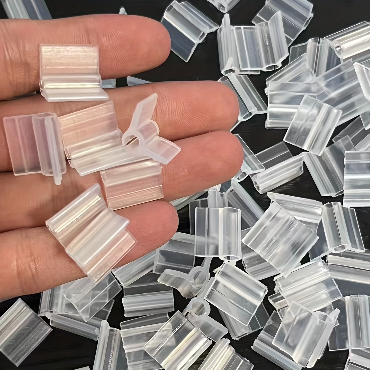 50pcs 4mm Agricultural Grafting Clips Vegetable Fruit Plant Branch Clips Tomato Watermelon Support Clips Gardening Additions