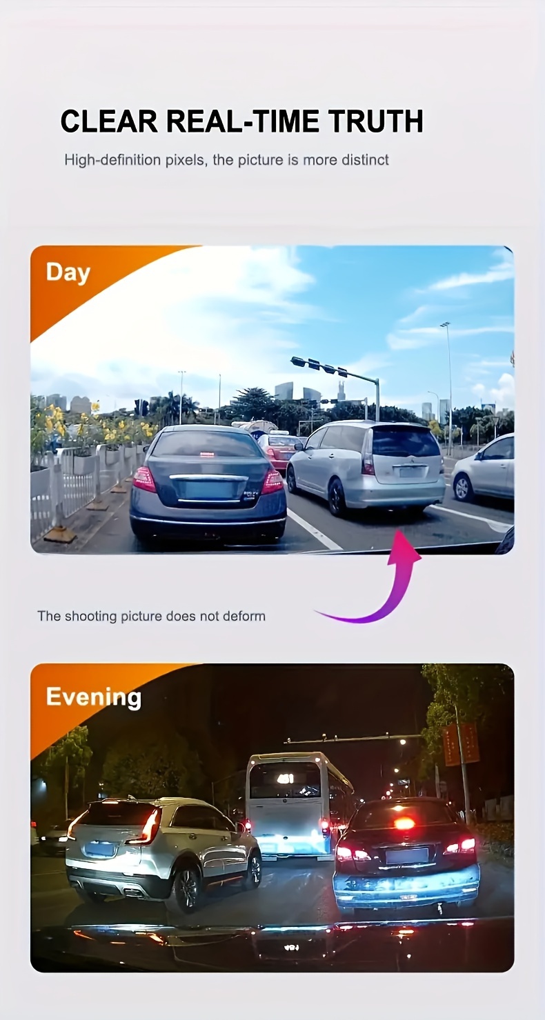 dash cam front and inside front 1080p cabin 720p recording car dvr cam with 170 wide angle night vision small dash camera for cars 24h parking monitor loop recording   free 32gb sd card Product details 3