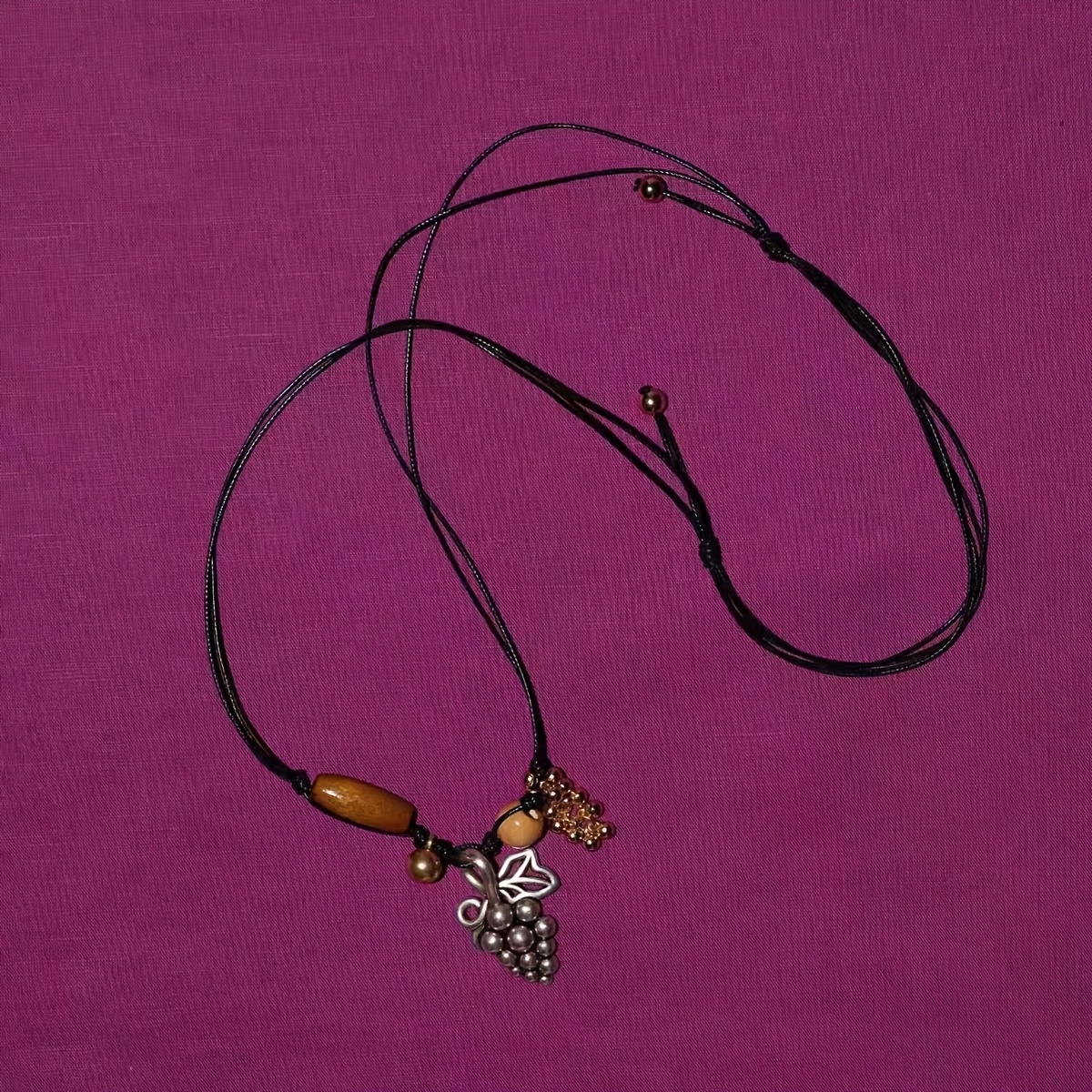 Women's Vintage Grapevine Hand-Woven Adjustable Necklace