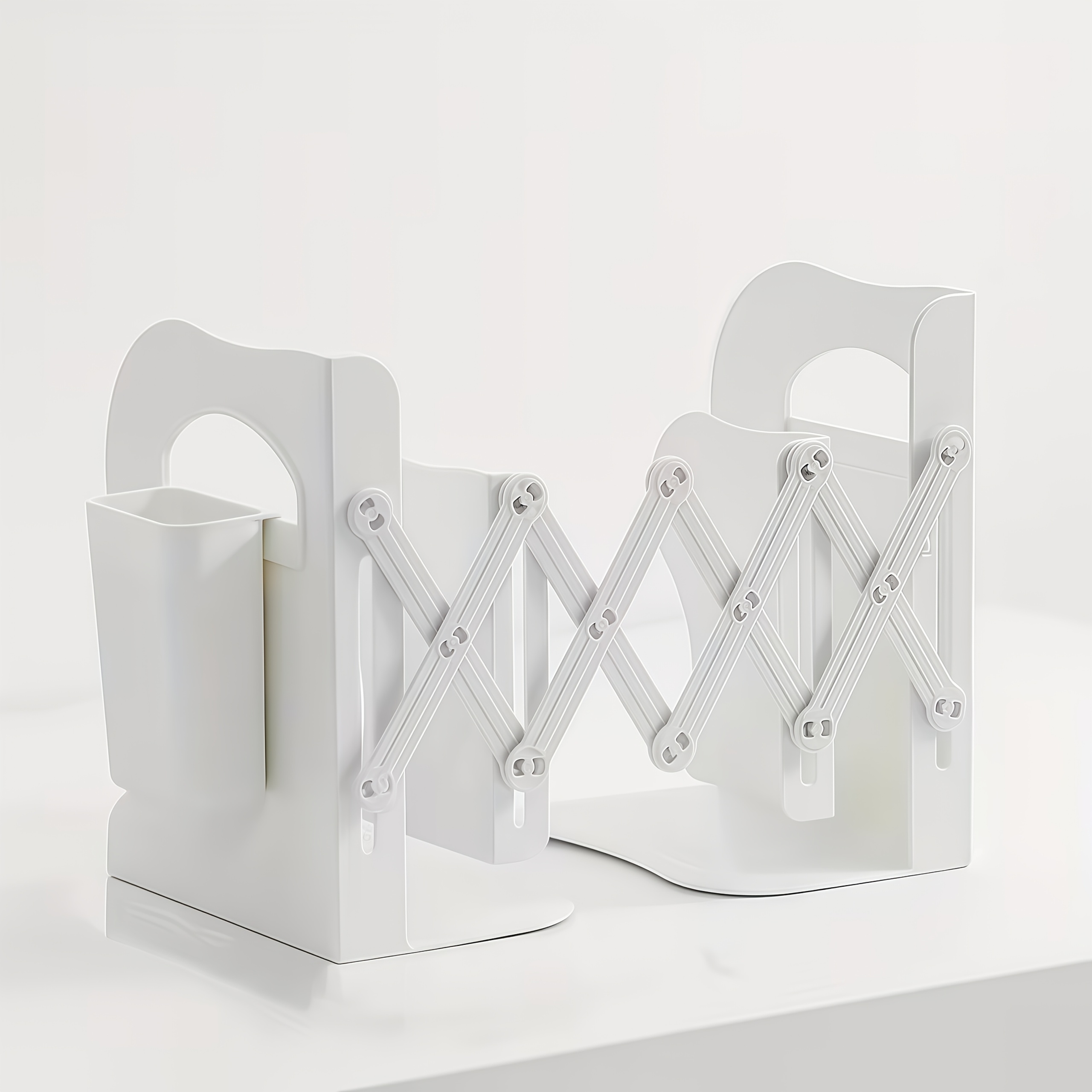 TEMU Soporte de Libro Expandible, Organizador de Escritorio para Libros y Papelería, Clip para Libros de , con Organizador de Escritorio Expandible y