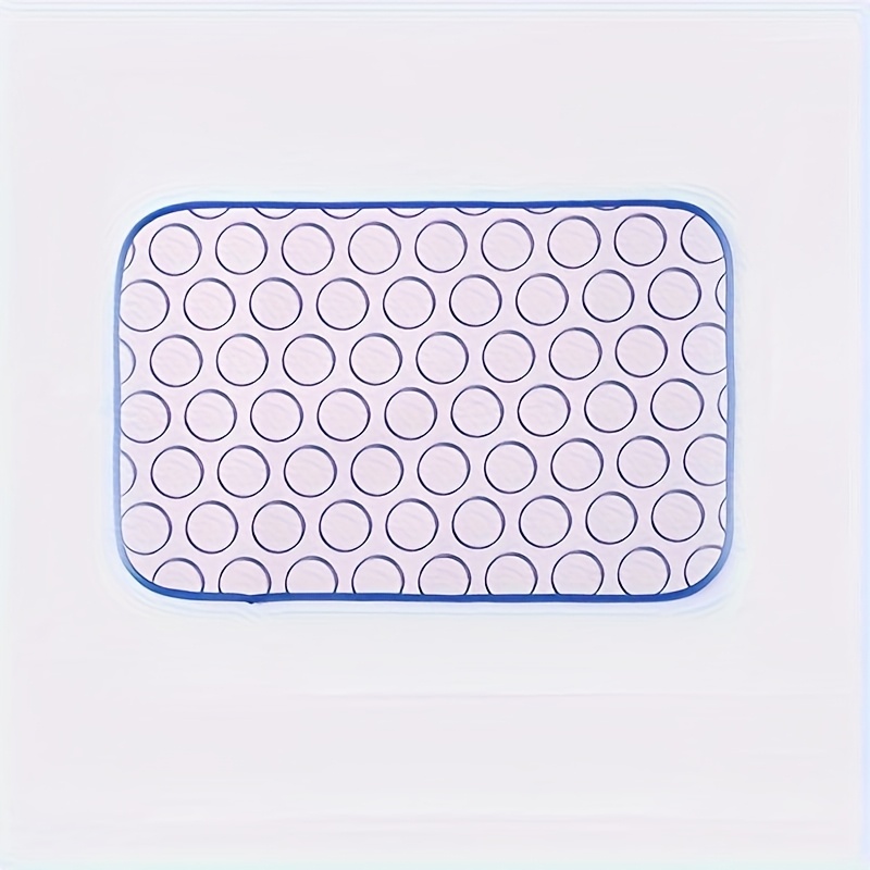 TEMU Foldable Heat-resistant Ironing Mat - Portable Non-slip Pp Material With Rounded Corners & Hanging Holes, Compact Travel- For Home & Ironing,