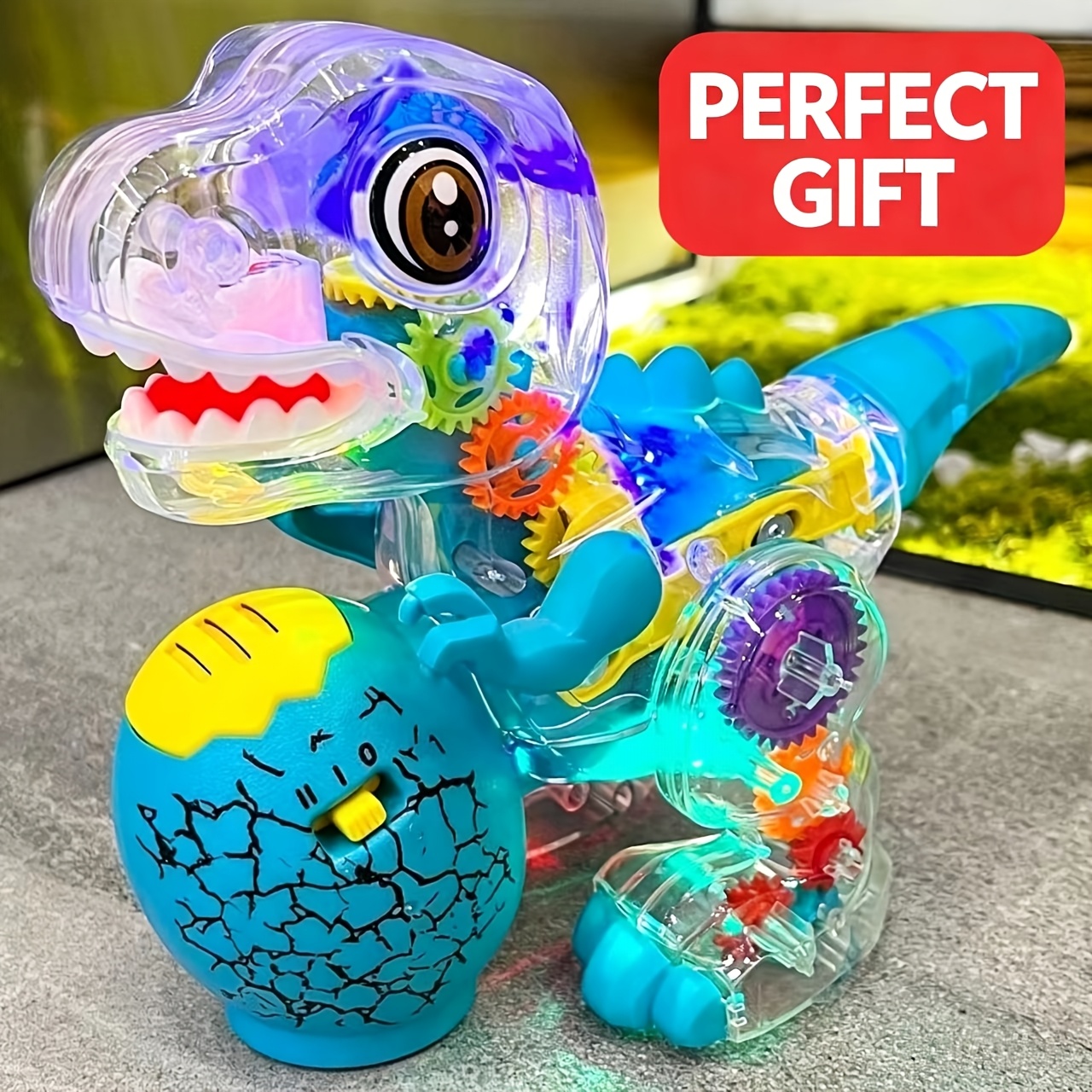 Multi-Functional Obstacle Avoiding Dinosaur Toy Car for Kids