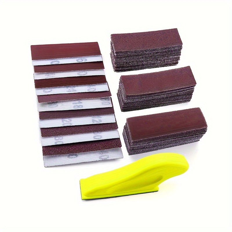 

15/36/71pcs Mini de Ponçage, 3.5"x1", d'Aluminium Abrasif Humide/Sec, 80-600 Grit, Support Auto-agrippant, Manuel pour Bois & Métal, Fabrication de Bijoux DIY, Outils de Polissage &