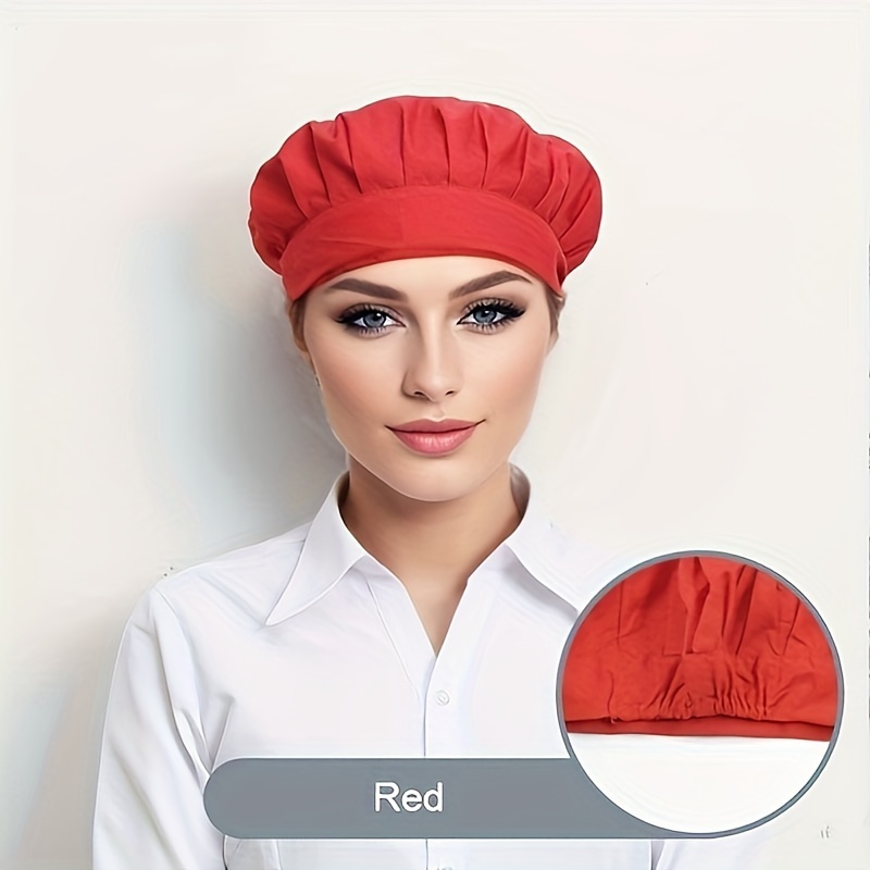 

Unisex Hat, Cap, -oil Hat, Dustproof For Restaurant And Use, In Red, , And