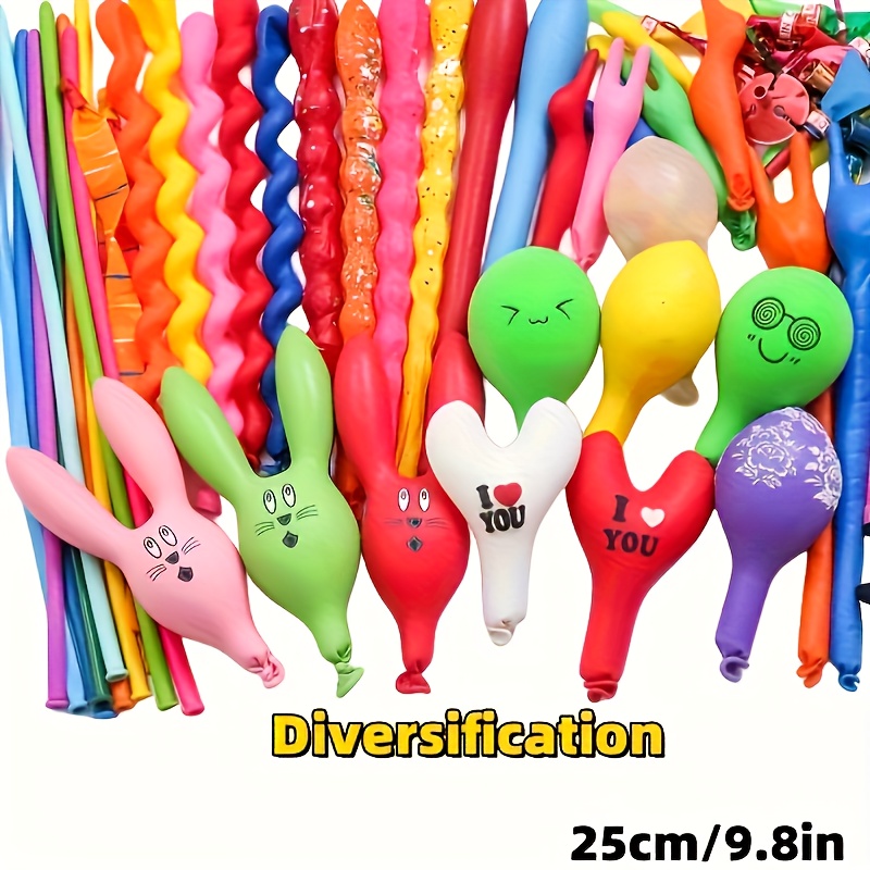 50pcs Quick Fill Balloon Set - Full of Energy Party and Event Decorations for Birthdays, Weddings, Holidays Easy Assembly Included