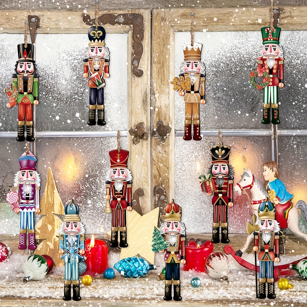 

12- Wooden Ornaments, Hanging Decor For Christmas Tree & Crafts, Gkanmore , No , Wood, Battery-free