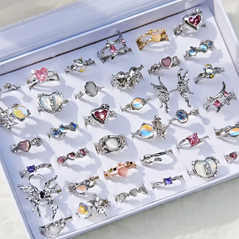 

10pcs A Of Women's Mixed Personality Set Jewelry Accessories