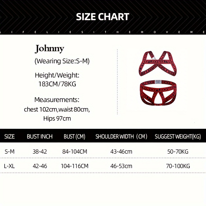 Men's Random Letter Pattern Elastic Silky Muscle Harness And Sexy Hollow-Out Chest Band With Matching Briefs Set Sexy Clothing For Men
