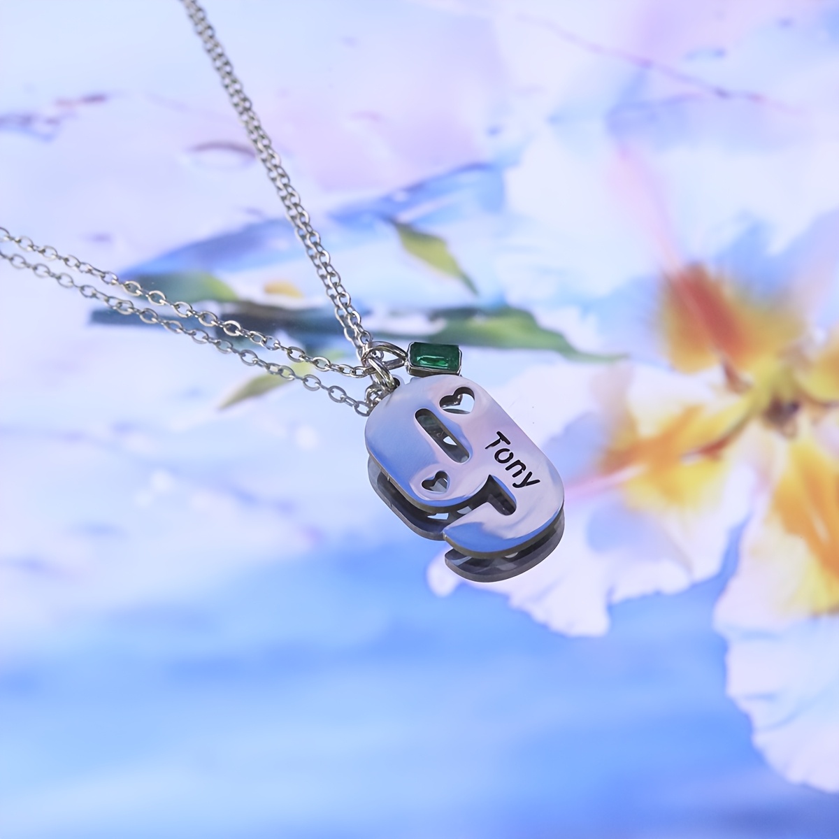 Custom Engraved Stainless Steel Dog Tag Necklace
