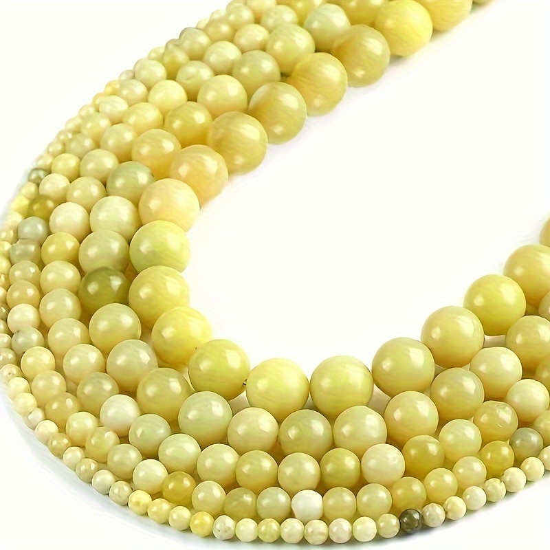 

Lemon Jade Beads For Jewelry Making Yellow Lemon Jade Gemstones Loose Stone Beads For Diy Bracelet