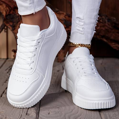 mens shoes mens casual sports sneakers white shoes fashionable and trendy single shoes up flat shoes women shoes couples