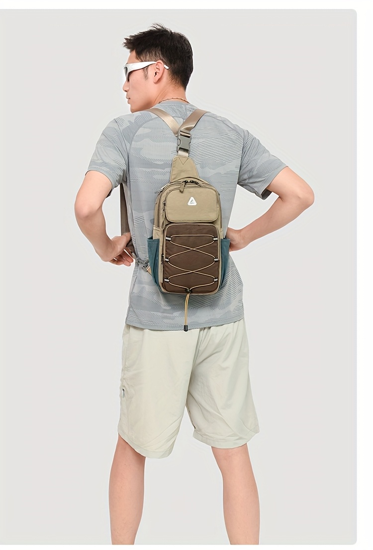 Sac Bandoulière Anti-Vol VIESEN Sac de poitrine tendance anti-vol multi-usage pour hommes et femmes, sac de voyage sportif à une épaule ou croisé, sac à dos léger et petit