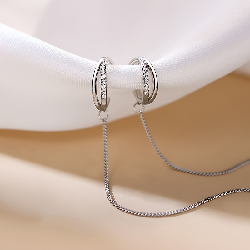 Women's Single Ear Plain Chain Ear Cuff — Unisex Style