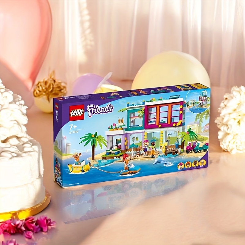 European Version, 41709 LEGO Vacation Beach House, Includes A Mia Mini-Doll, Plus 3 More Characters And 2 Animal Figures to Spark Hours Of Imaginative Role Play