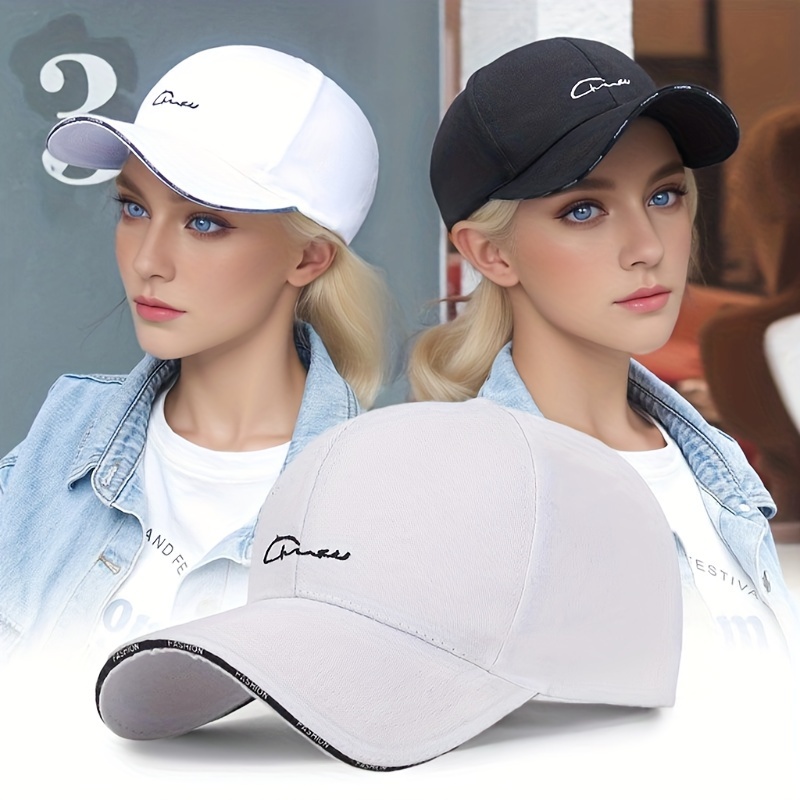 

Minimalist Monochrome Baseball Hat Adjustable Sunscreen Peaked Hat Suitable For Outdoor Activities