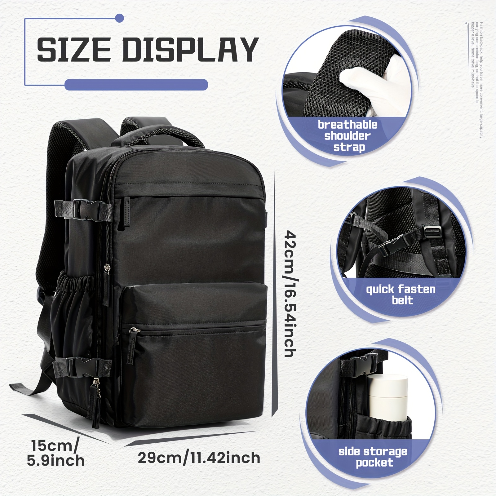 mochila 40 25 20