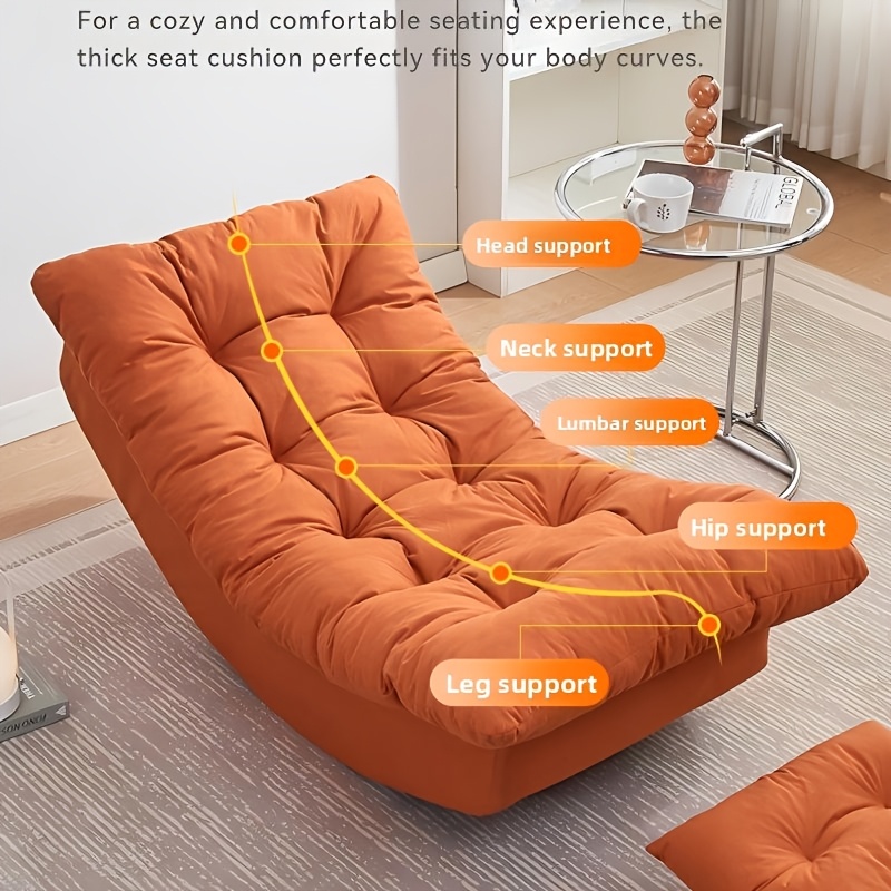 Moon Rocking Chair/Leisure Living Room Recliner - a Recliner for Ultimate Lazy Time in The Living Room That Can Be Reclined And Slept On, a Sturdy Reclining Single Sofa Chair, Suitable for Cozy Family Leisure
