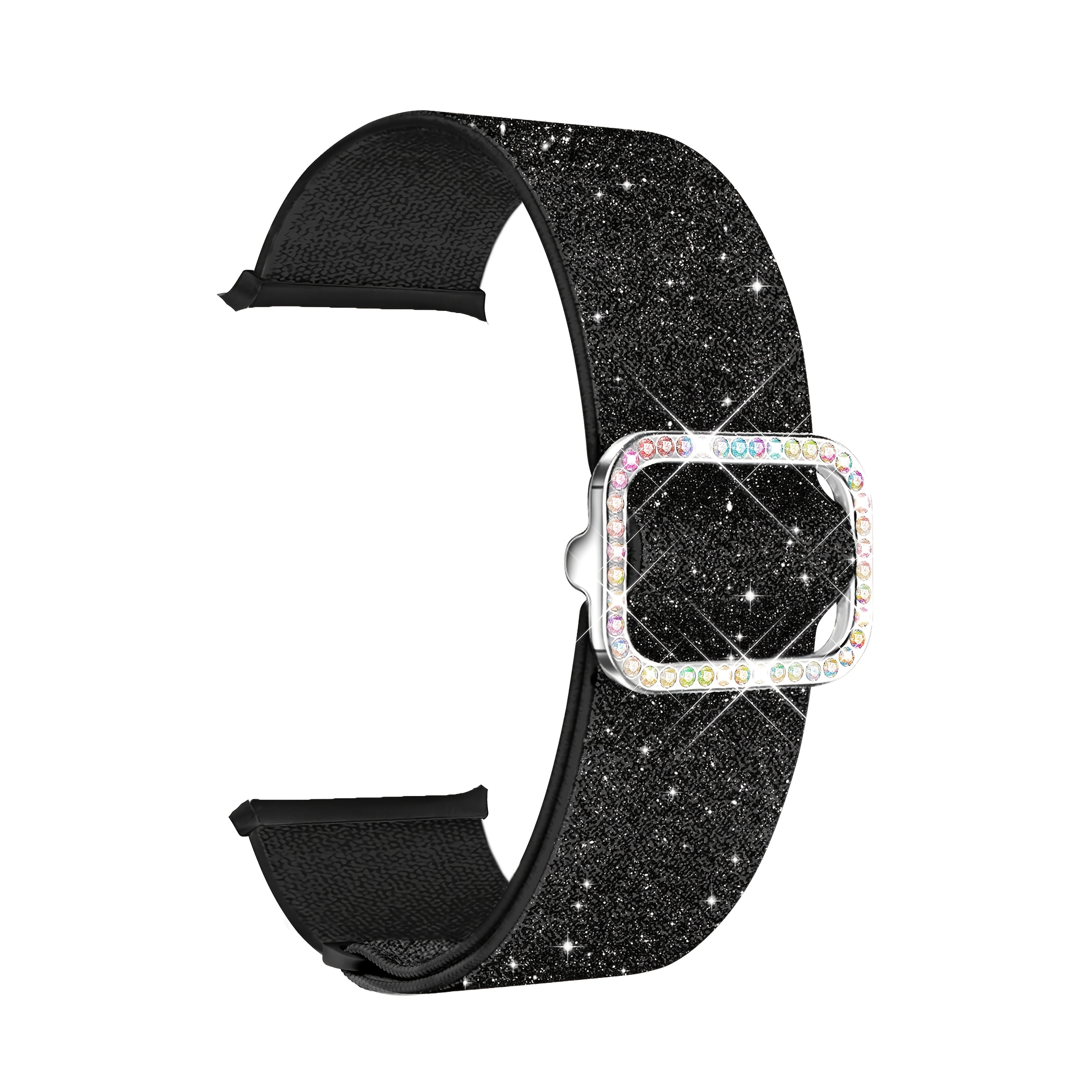 TEMU Bracelet de montre extensible en nylon à boucle pour Apple Watch Series 12 11 3 2 3 SE3 SE 10 6 5 4 1, bracelet de montre élastique ajustable